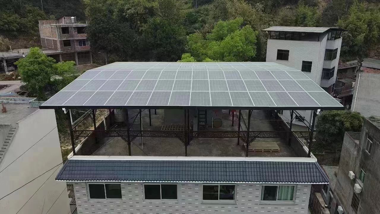 灵宝15kw+10kwh自建别墅家庭光伏储能系统